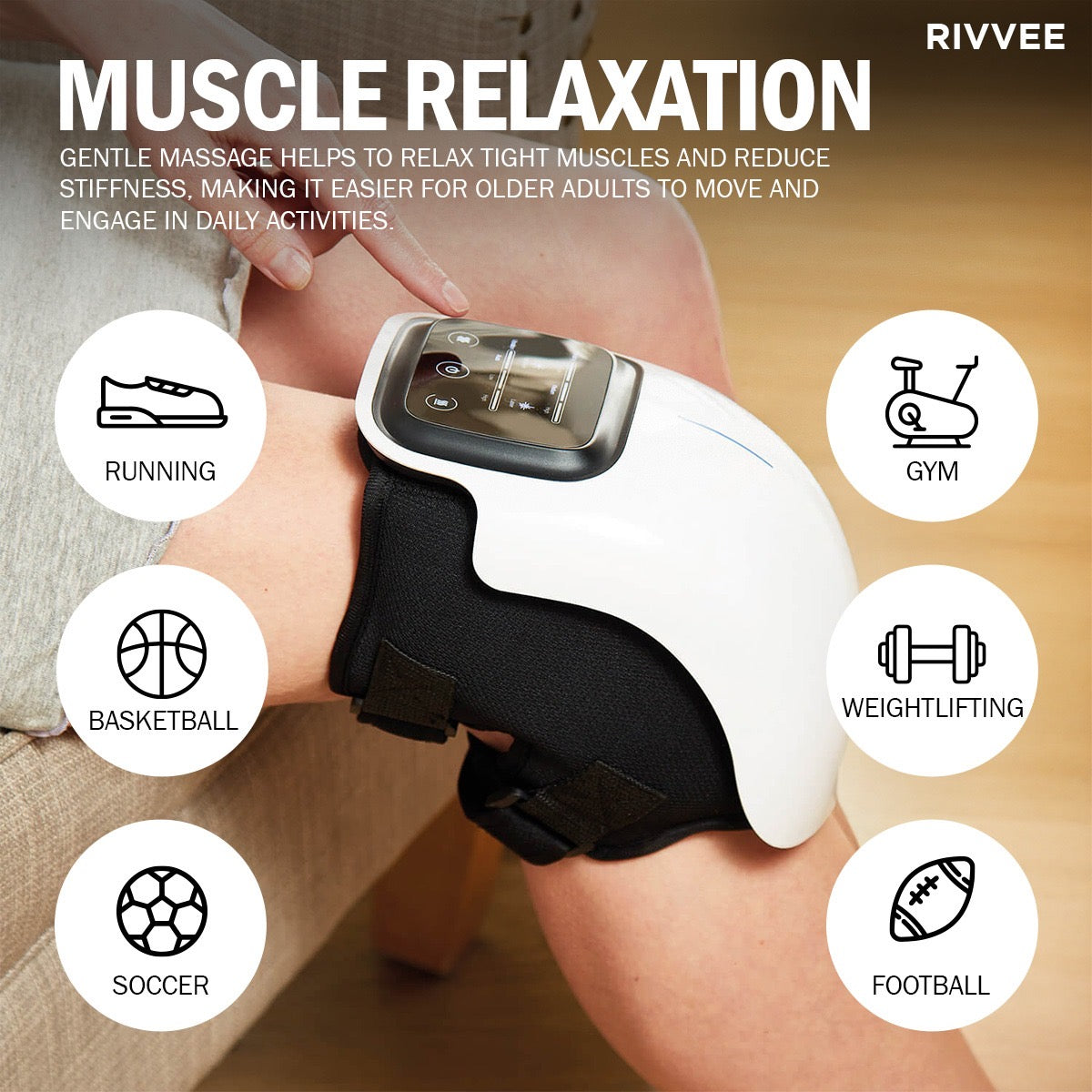 RIVVEE  The #1 Infrared Wireless Knee Massenger